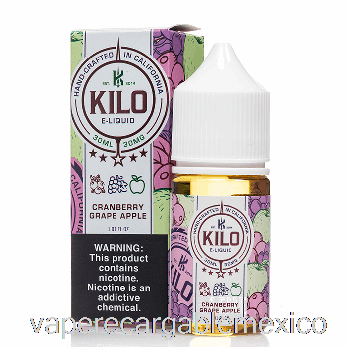 Vape Recargable Arándano Uva Manzana - Kilo Sales Revitalizantes - 30ml 50mg